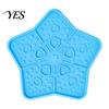 Food Grade Silicone Pet Mat Slow with Suction Cups, Star Shape Tray for Licking Feeder For Cats Prevent Choking Relieve Anxiety, Non-Slip Lick