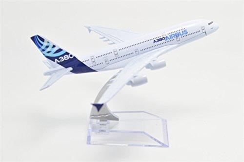 Династия Тан 1/400 16см Airbus A380 Металлическая модель самолета Игрушка