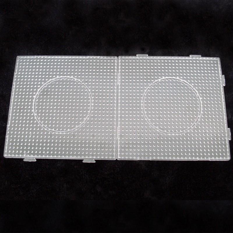 Прозрачная соединяемая основа для бусин Hama 5 мм | Сделай сам Развивающая термостойкая доска-пазл для детей