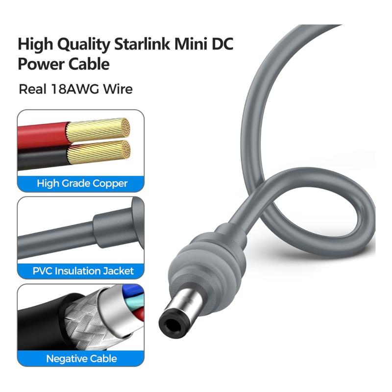 1 шт. Мини USB-C Female на DC Адаптер Питания Кабель Адаптера Питания AC - Преобразователь Трансформатор Для Starlink