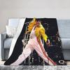 Soft Blanket Boy Girl Decorative Singer Freddie Mercury Throw Blanket  Flannel Bedspread For Outdoor Fashion Sofa Bed Cover