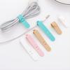 4Pcs Charger Cable Earphone Cord Winder Silicone Strap Hook Cable Winder Headphone Wire Wrap Organizer Charger Cable Collector