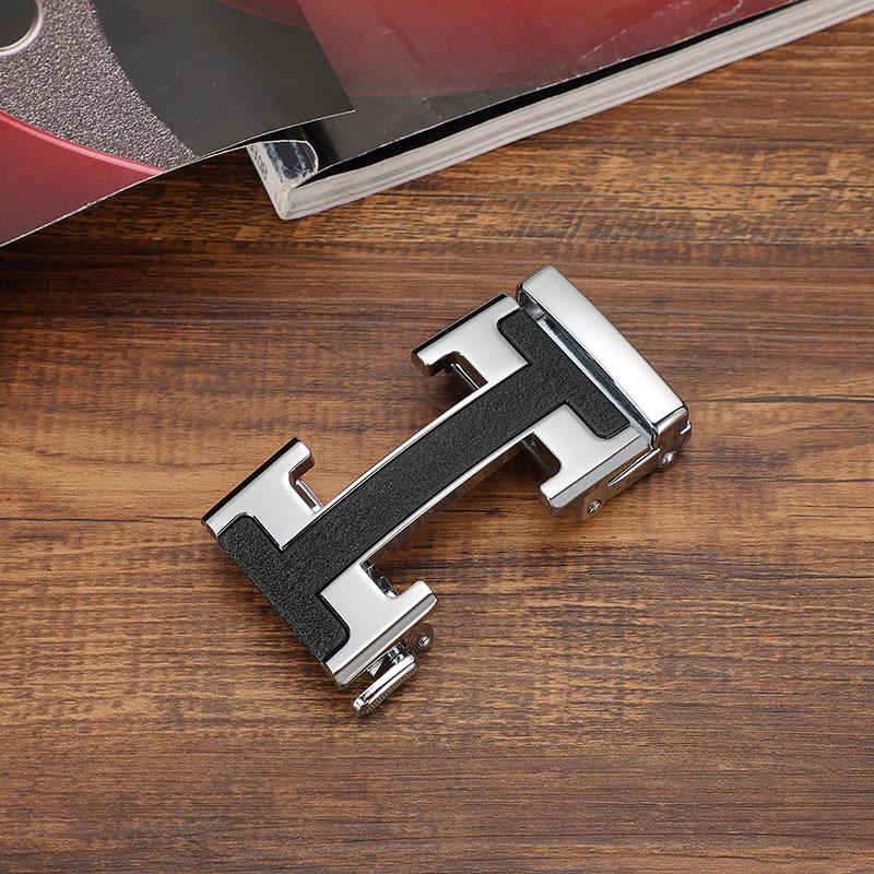 Agate Gemstone Rhinestone Automatic Belt Buckle, 3.5mm Inlaid, Single Head for Pants