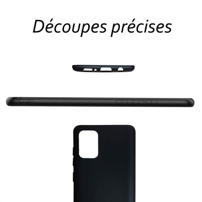 1 Coque de protection Noir + 2 Films de protection en Verre trempé pour Samsung A71 avec Stylet Toproduits®