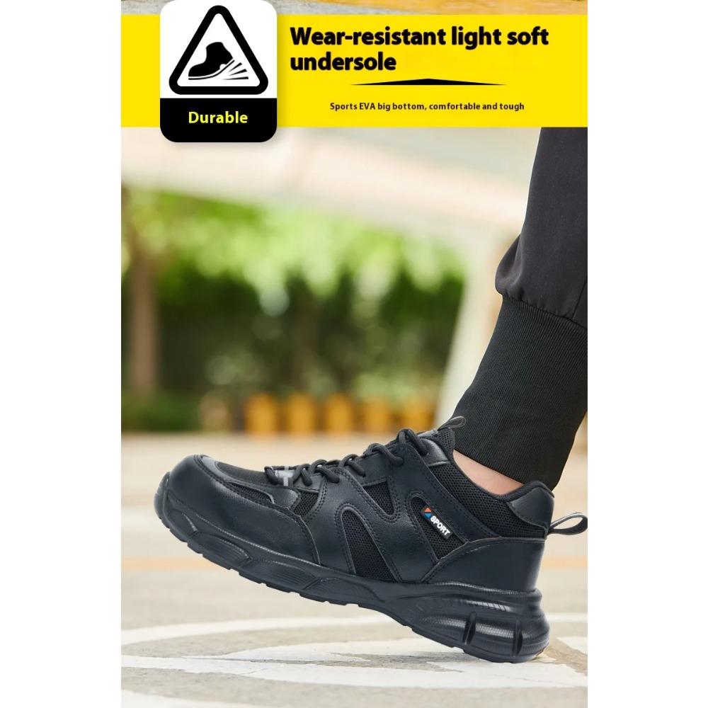 Lightweight Women Safety Shoes Men Steel Toe Work Shoes Anti-smash Anti Puncture Work Sneakers Protective Safety Boots