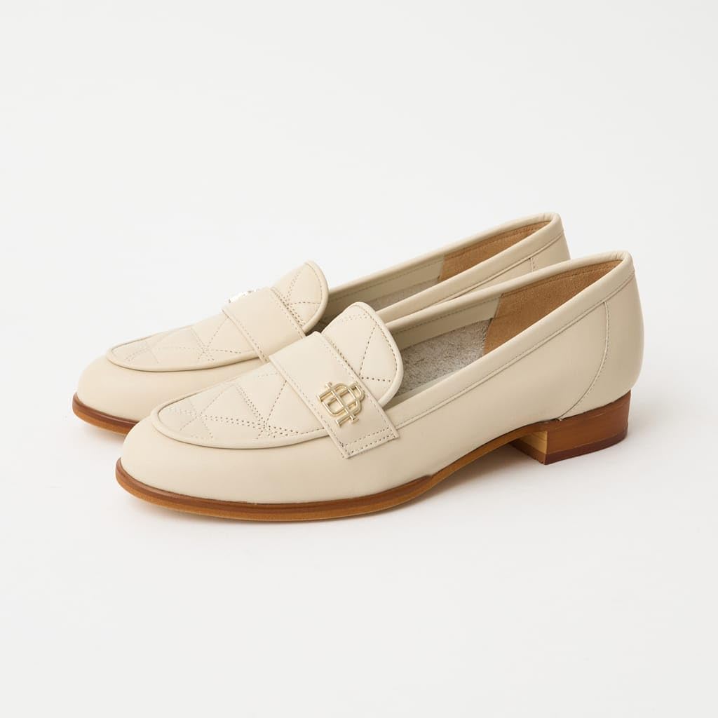 Туфли-лодочки на низком каблуке, модель 133025100013 [Diana], Япония, бежевый, 24,5 см,