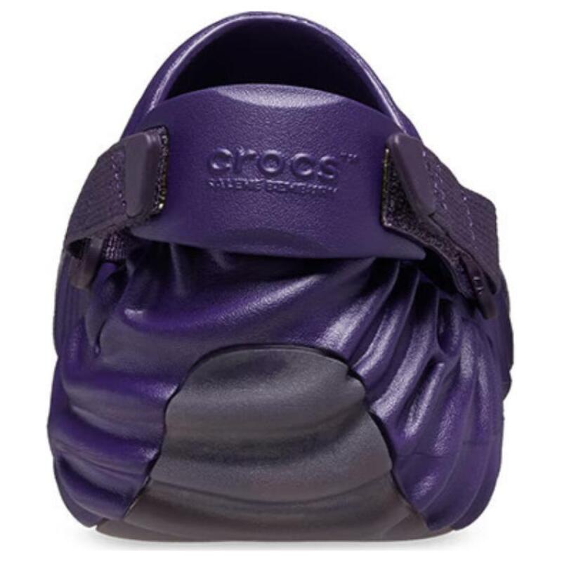 Crocs Удобные и универсальные простые туфли с отверстиями для мужчин и женщин, цвет черносмородиновый пурпурный