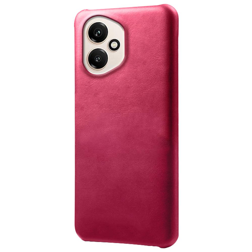 For Honor 400 5G (Global) Case Calf Texture PU Leather Hard PC Protective Phone Cover