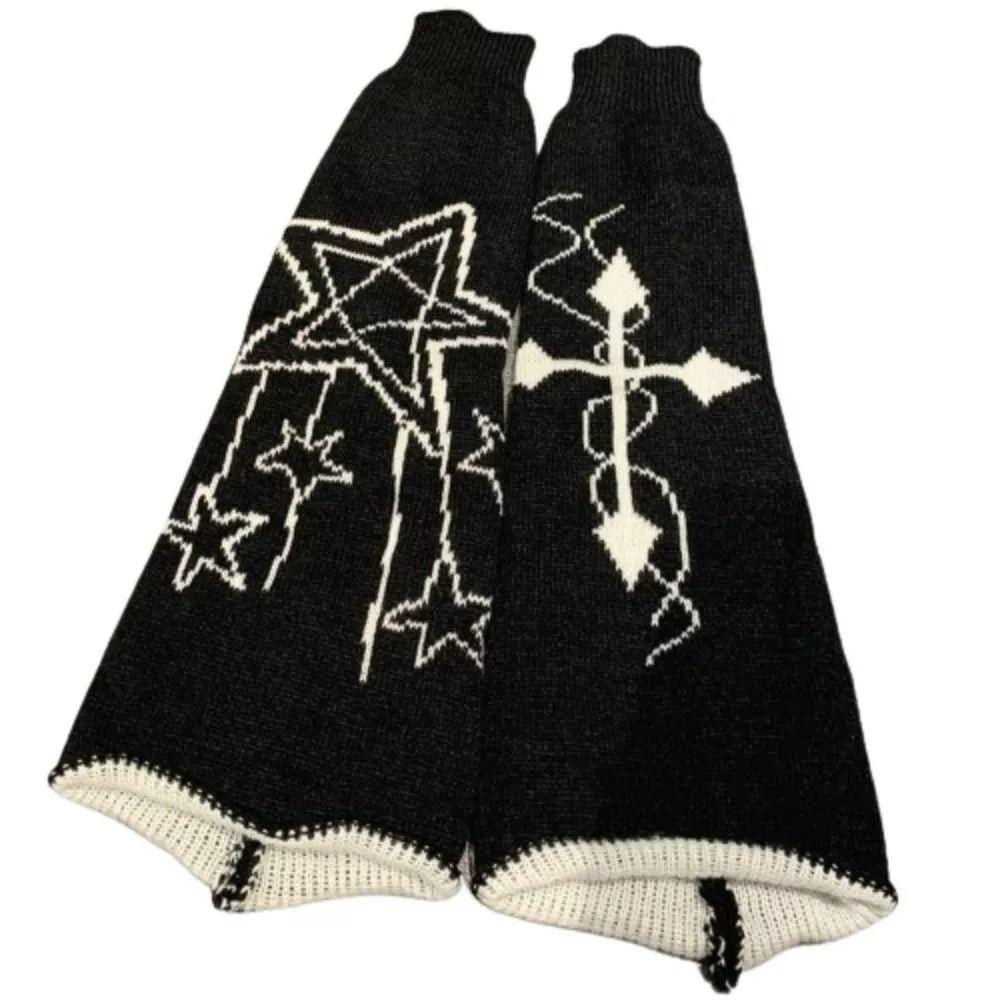 Lolita Knitted Wide Leg Hosiery Y2K Leg Warmers Fashion Calf Sleeves