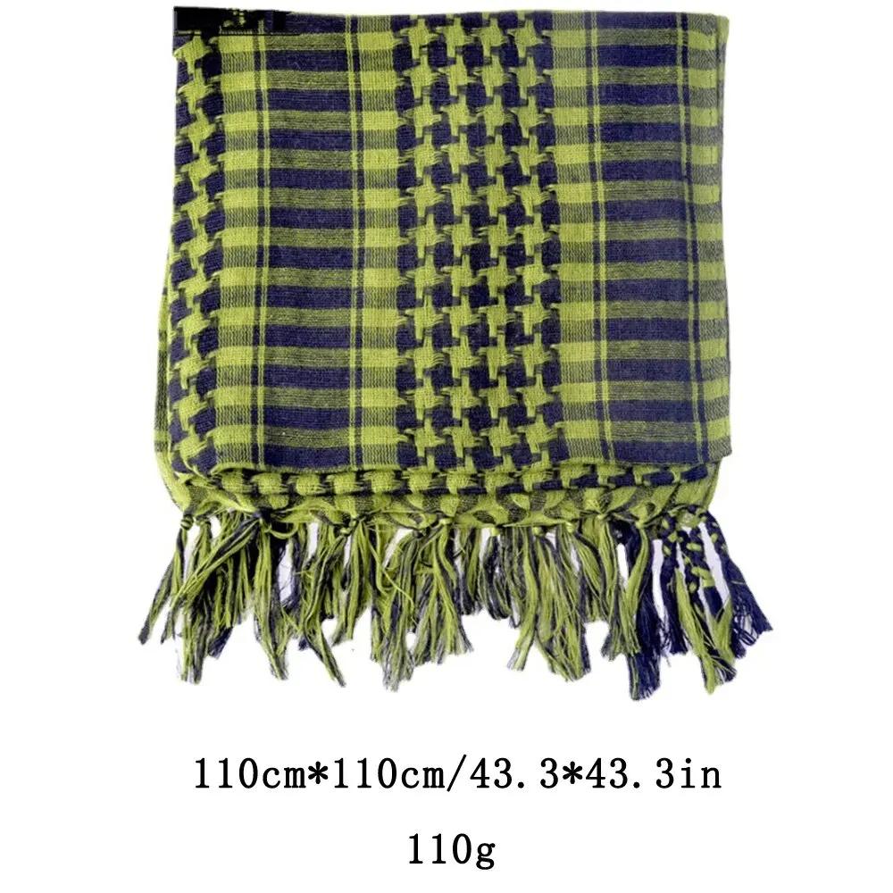 Тактический шарф-обертка для пустыни Keffiyeh Shemagh, арабский шарф-обертка для шеи Keffiyeh для мужчин и женщин