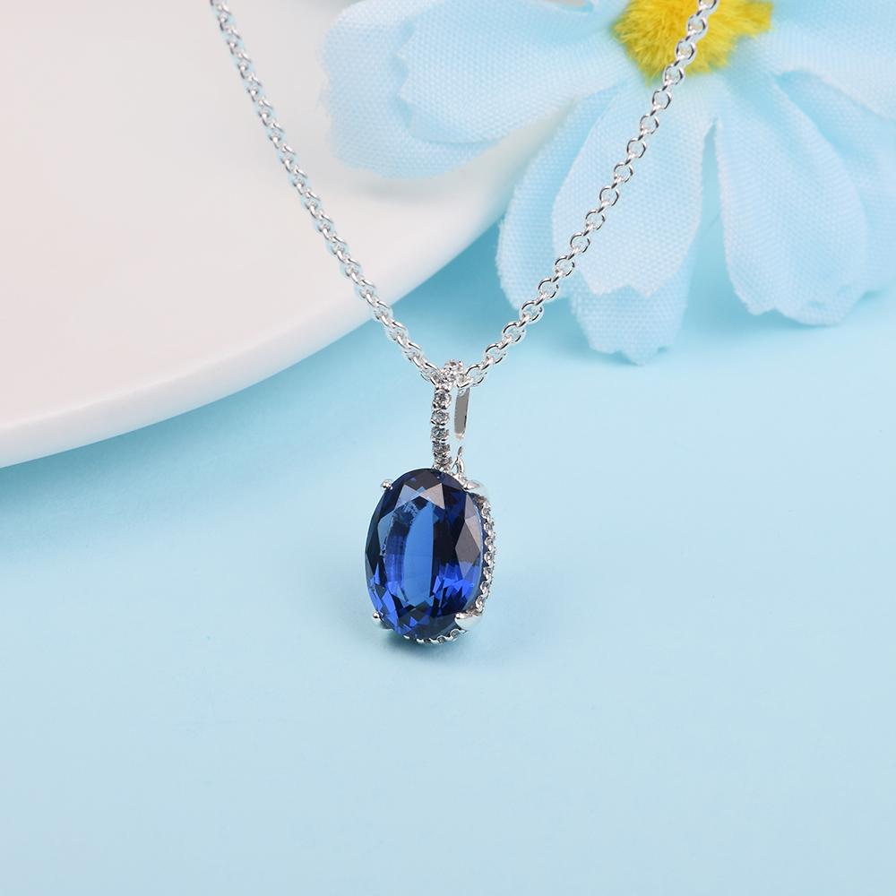 Сверкающее эффектное ожерелье с подвеской Halo из стерлингового серебра 925 пробы, ожерелья для женщин, оригинальные ювелирные изделия, новинка 2021 года, зима 45 см