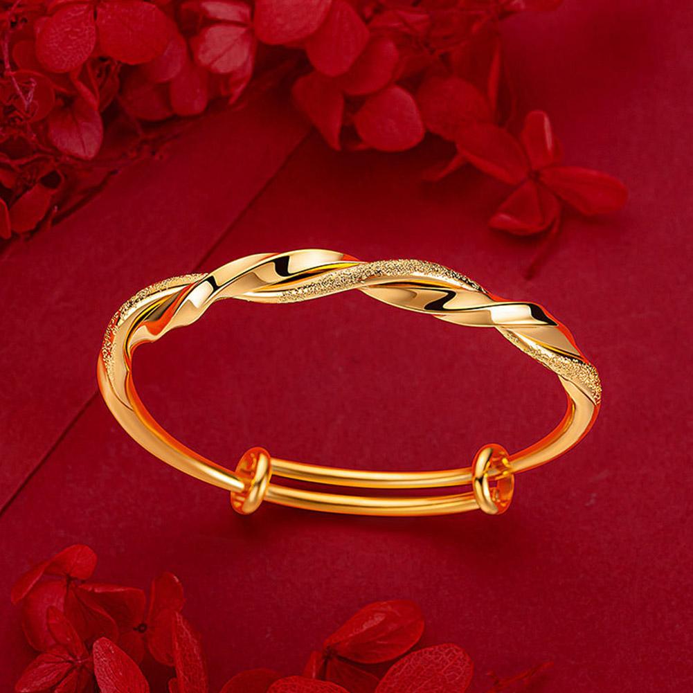 Корейская версия винтажные золотые браслеты цвета ниши дизайн витые модные аксессуары свадебные украшения J4X7