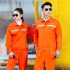2 Pcs/Set Unisex Workwear Suit Wear-resistant Reflective Stripe Safety Worker Pockets Coat Pants Set