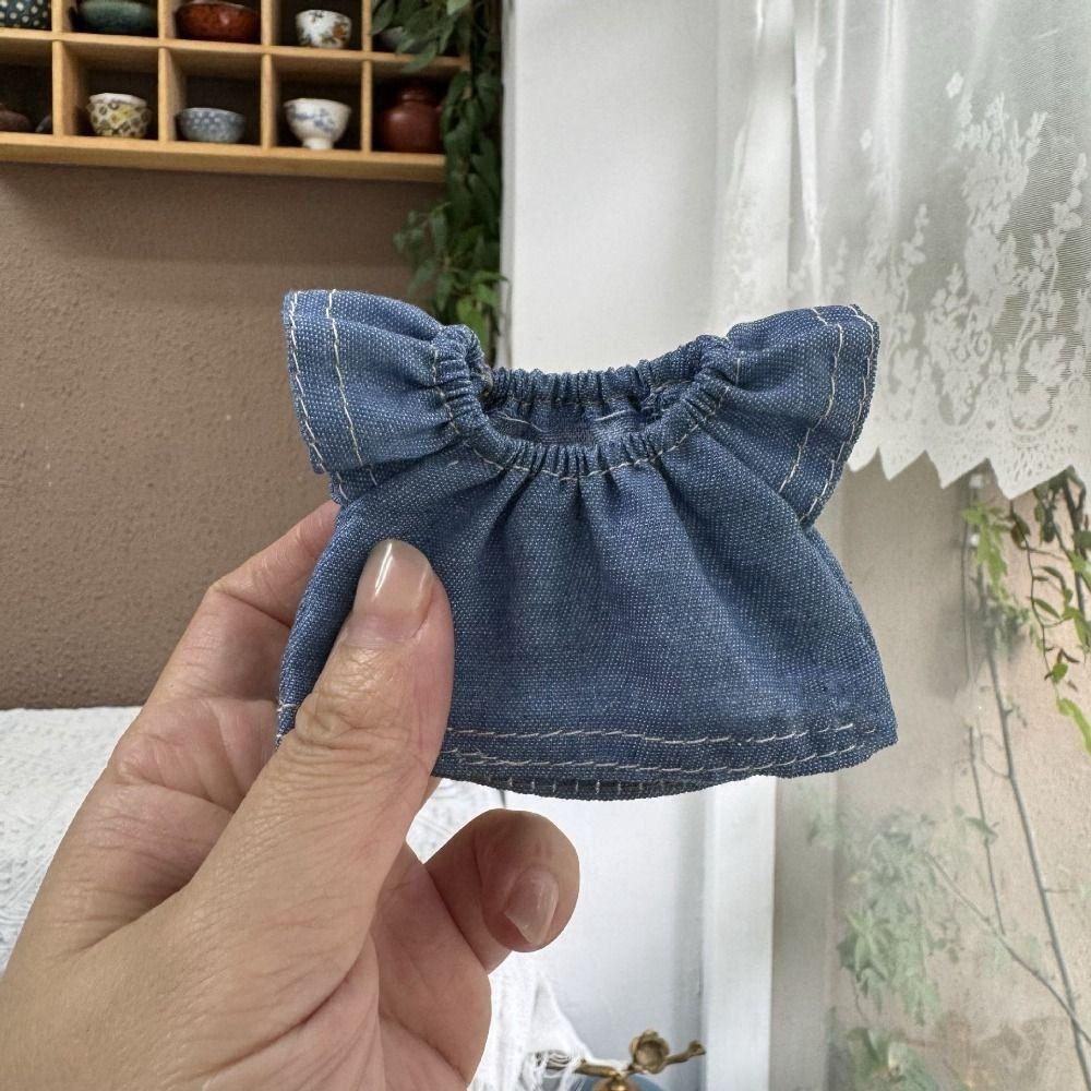 Fashion Doll Jeans Shirt Multistyles Pants Trousers Clothes Cotton Doll Suit  for 10cm Cotton Doll