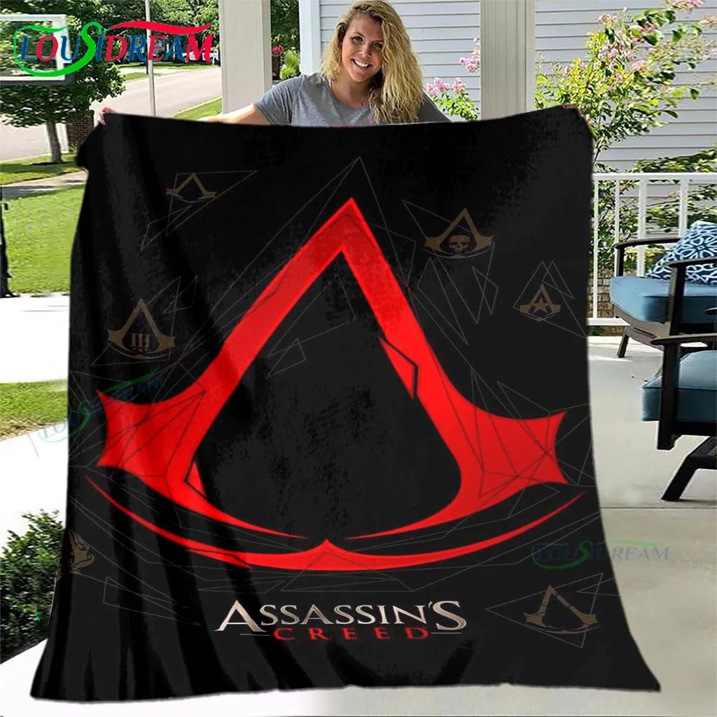 3D Игры Мода Плед Assassin's Creed, Фланелевый Плед для Кровати Дивана Пикника Офиса Пешего Туризма Отдыха Дневного Сна Подарок на День Рождения