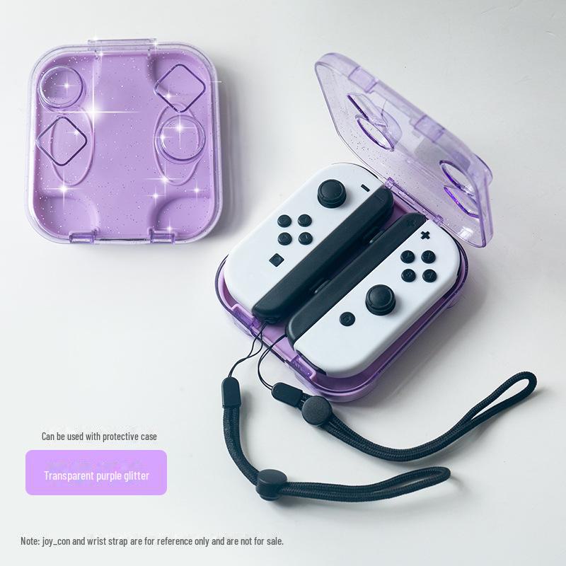 Прозрачный защитный чехол AJI из поликарбоната для левой/правой ручки Switch Joy-Con, совместимый с моделями OLED