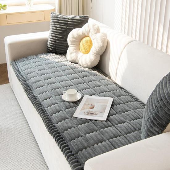 Чехол на диван для собак, моющийся, нескользящий, чехол для дивана для домашних животных, мягкий пушистый чехол на диван