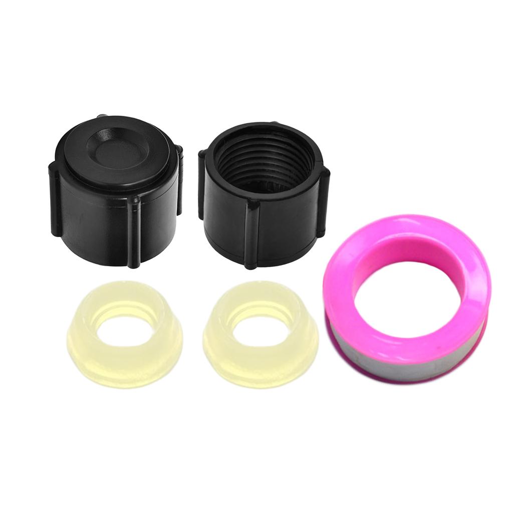 Pex Pipe Fittings Low Point Drain Seals Cap 5 Piece Set Compatible With RV Plastic Material Practical Design As Shown