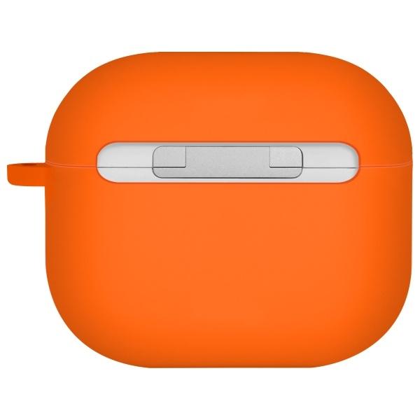 UNIQ case for Nexo AirPods 4 + Ear Hooks Silicone orange/volt orange