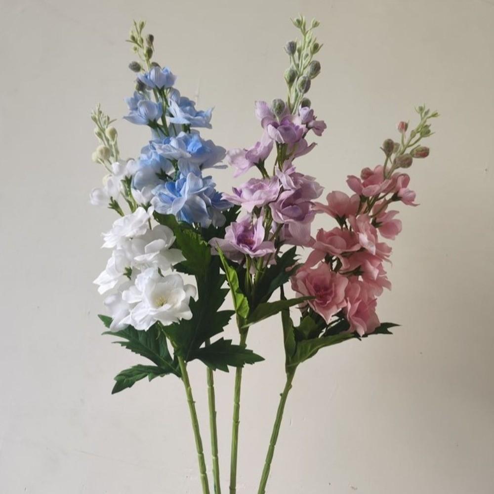 Moisturizing Delphinium Stem Lifelike Simulation Flower Christmas Decoration