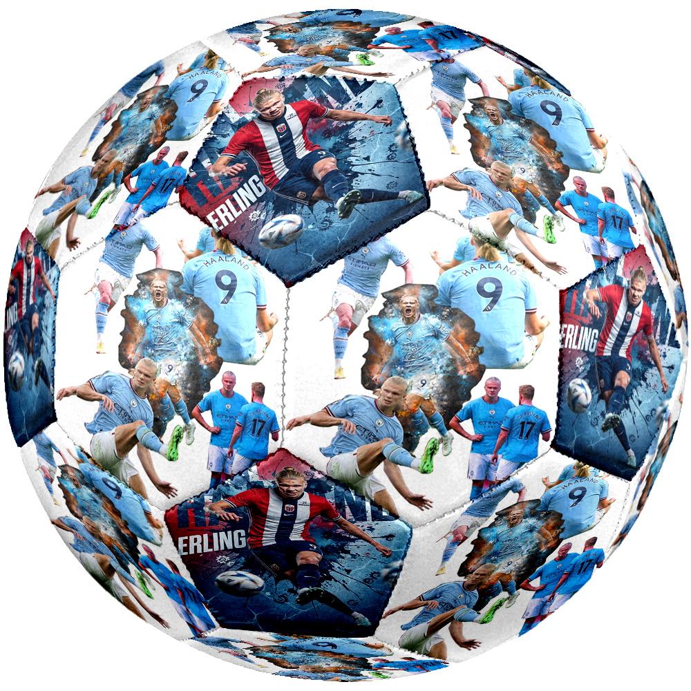 Haaland Manchester City Football Players Size 5 Football Machine Sewn Indooroutdoor Universal Football For Football Accessories
