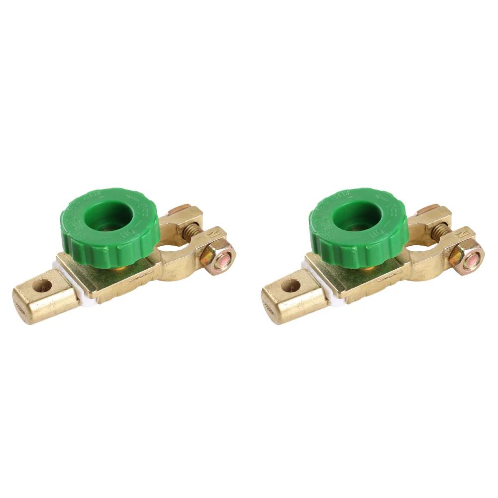 1-5Pcs Heavy Duty Battery Disconnect Isolator Cut Off Switch 12V 24V Green 17MM Fits Standard Negative Terminal Car Accessories