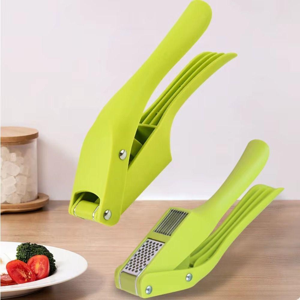 Manual Type Garlic Slicer Stainless Steel Garlic Masher Portable Garlic Crusher  Home Cooking