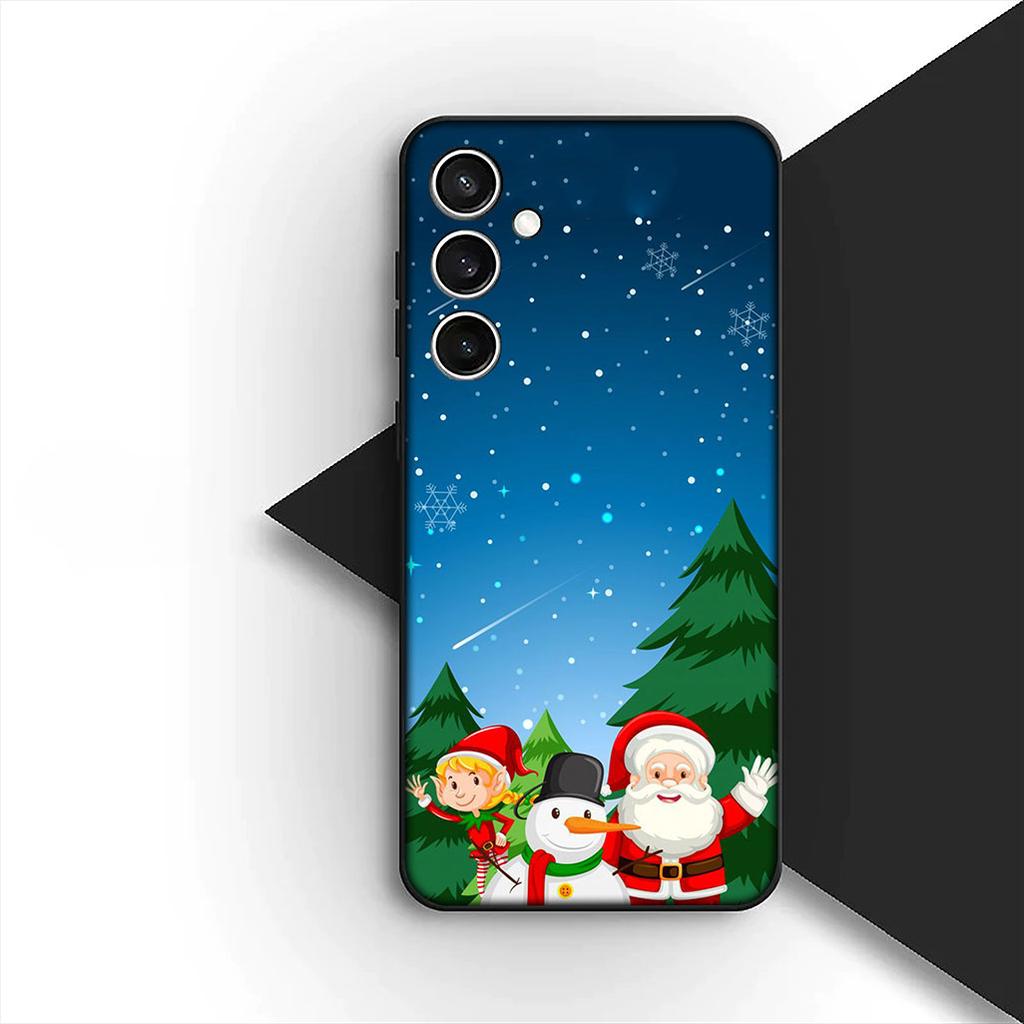 Чехол Санта-Клаус Рождественская елка Олень для Samsung Galaxy A07 A06 A05 A17 A16 A15 A25 A26 A27 A35 A36 A53 A54 A55 A57