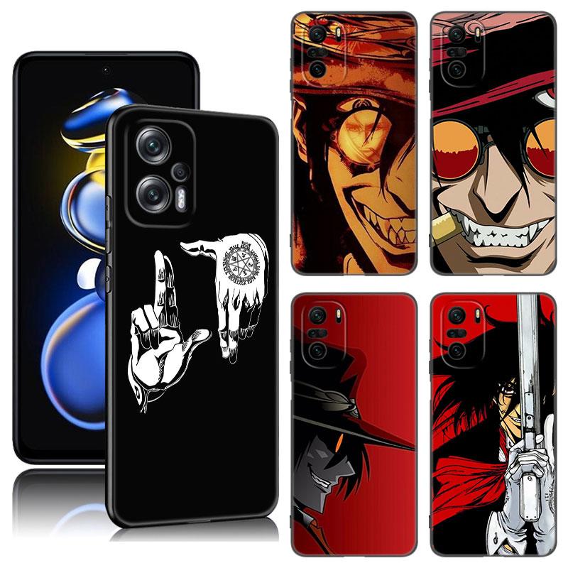 Аниме Hellsing черный силиконовый чехол для телефона Xiaomi POCO X3 X4 NFC F5 M3 M4 M6 X5 X6 Pro F3 F4 GT 5G C55 C65 M5
