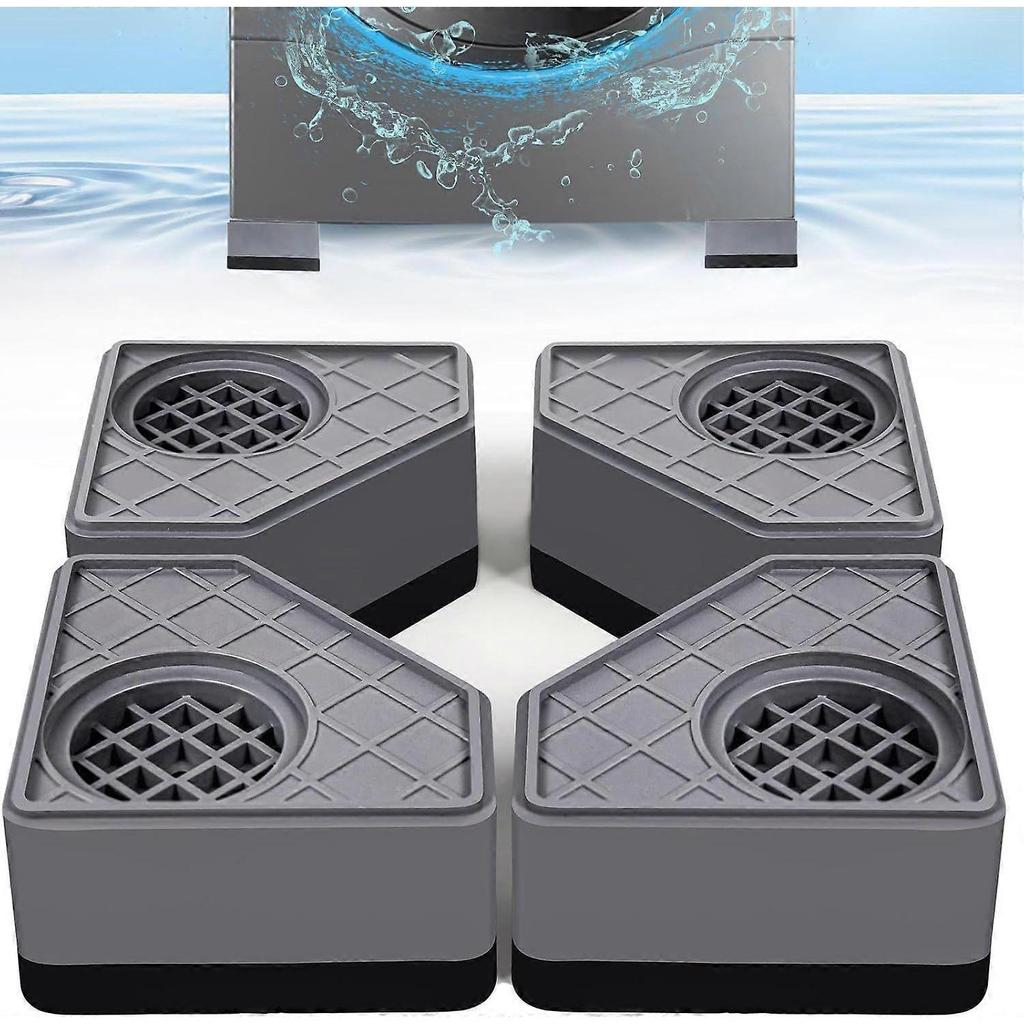 4Pcs Anti Vibration Pads for Washing Machine, Stops Washer Dryer Moving, Prevents Noise, Vibration Transfer, Antivibration Stabilizer Support Feet Mat
