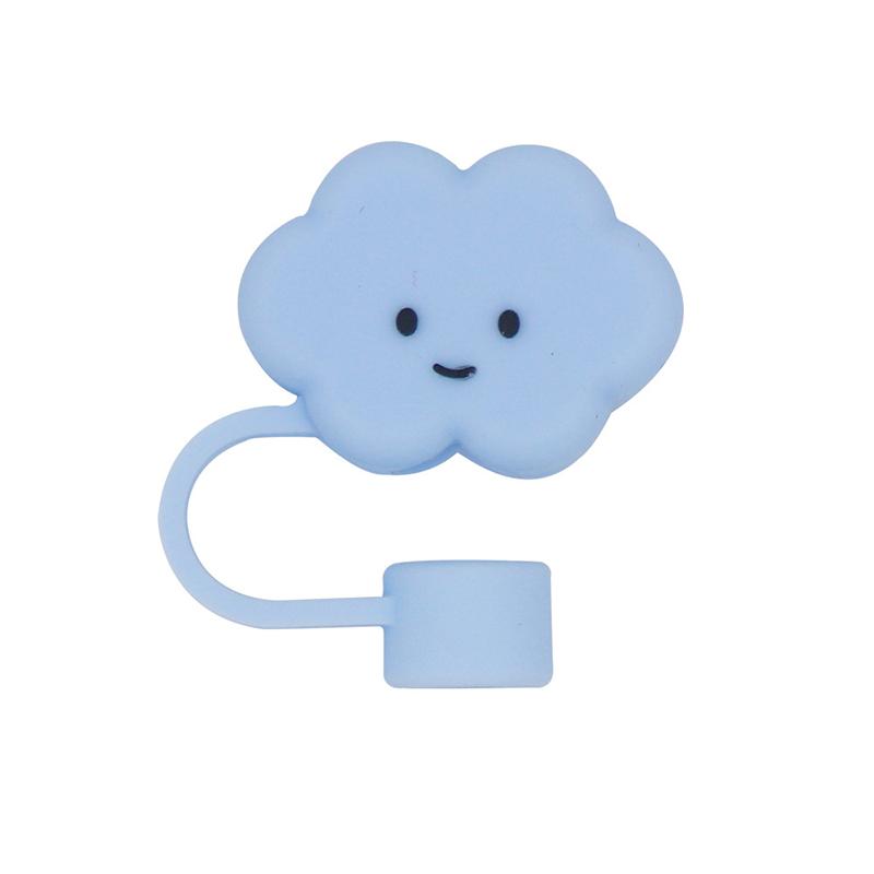 Cute Animals Cloud Shaped Straw Toppers For 30/40 Oz Tumbler 10mm Silicone Straw Tips Cover Dust-Proof Straw Cap Cup Accessories