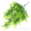 Simulation Green Plant Vine Wall Hanging with Bamboo, Grape, and Melon Leaves, Moss & Orchid Decoration