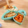 Practical Multipurpose Pack Sauces Portable 3 Grids Soy Sauce Dipping Dish Appetizer Tray Home Supply Seasoning Container