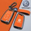 Для VOLKSWAGEN VW Чехол-защита-держатель из цинкового сплава и кожи для умного дистанционного ключа автомобиля для VW Volkswagen Passat 2017 Брелок