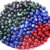 100 шт. бусины из смолы с имитацией кошачьего глаза, круглые бусины, ожерелья из бисера ручной работы, браслеты, серьги, ювелирные аксессуары