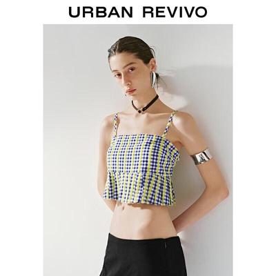Женская майка в клетку Color Block от UR