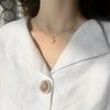 Новое корейское ожерелье в виде полумесяца и звезды, простая индивидуальность, темперамент, универсальная цепочка на ключицу для женщин