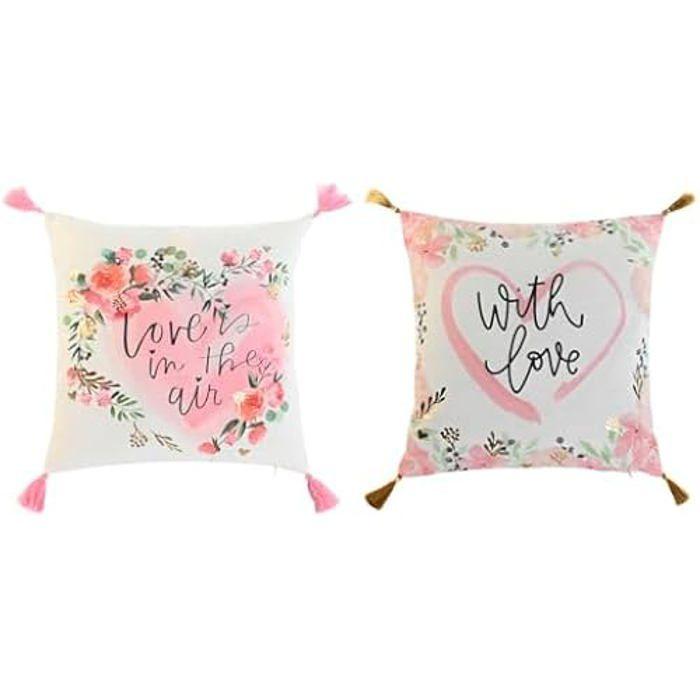 Coussin - HOME ESPRIT - Lot de 2 - Multicolore - 45 x 45 cm - Intérieur