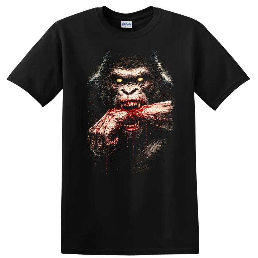 Wild Animal Horror T Shirt Gruesome Beast W/ Blood Tee Artwork Graphic Design