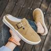 Men’s Sports Shoes Summer Backless Mules Casual Slippers Shoes Plus Size Sneakers for Students Sandals Over Sized 39-47