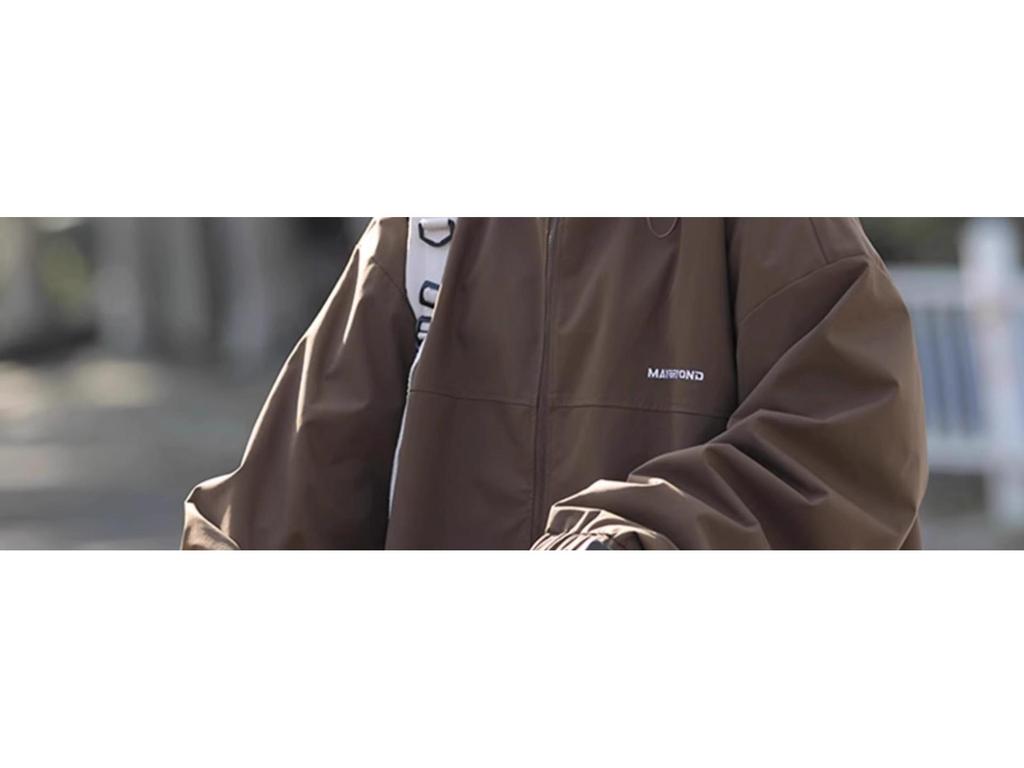 Unisex Water-Repellent Retro Windbreaker Jacket for Couples - Casual, Loose, Spring/Autumn Outdoor Wear