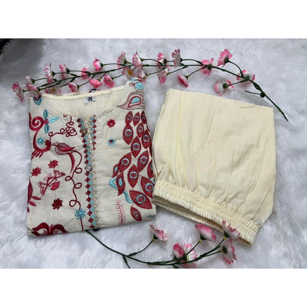 Индийский Болливуд Топ Туника Курта Брюки Комплект Шнурок Женская Вечеринка Дизайнерская Курти VSO-1728 c