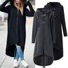Fashion Zipper Jacket Coat Sweater Hoodies Long Keep Warm Coat Long Jacket Windbreaker