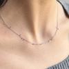 By hyeres [серебро 925 пробы] Ожерелье со сверкающими элементами (Серебряный) BH7N40710W9450