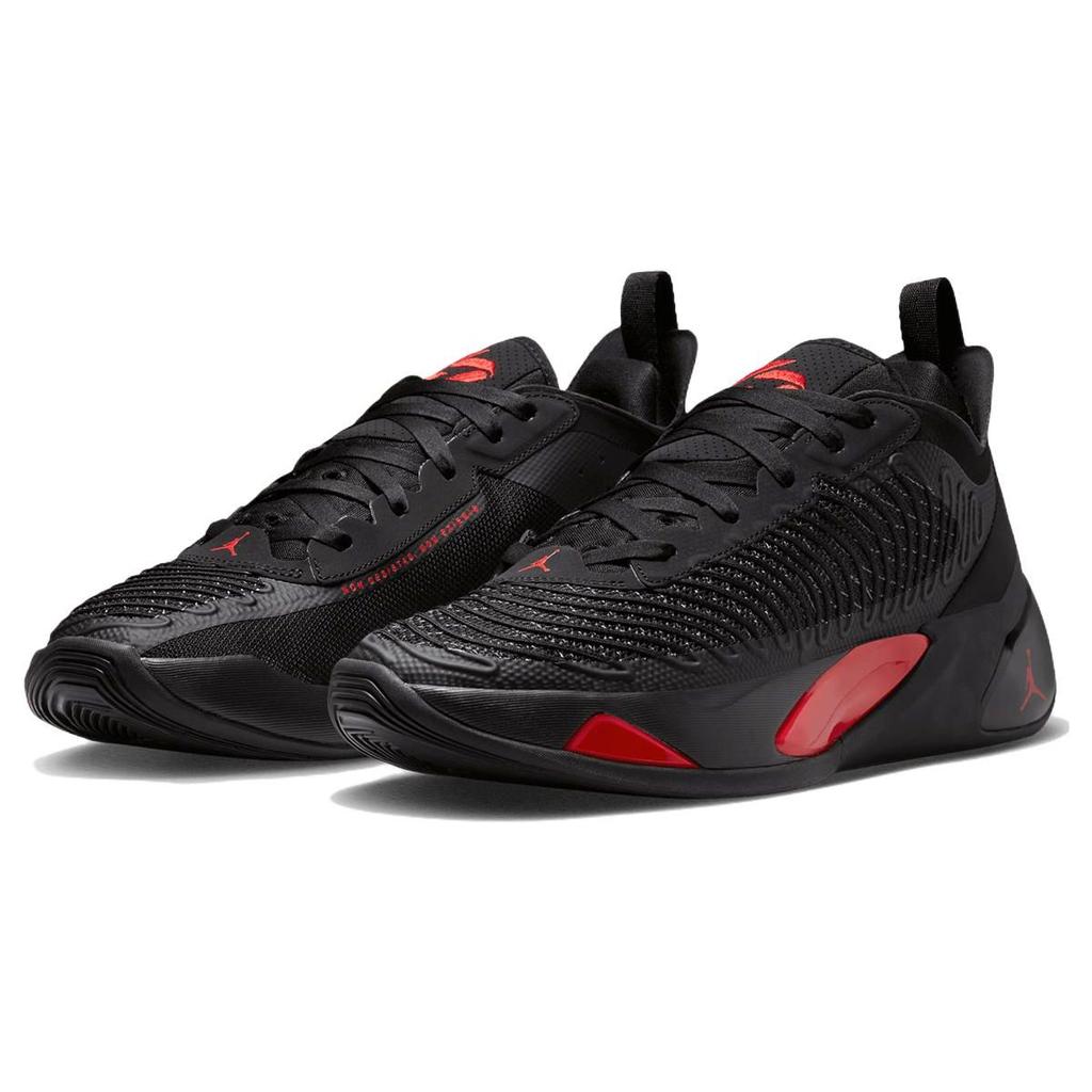 Кроссовки Air Jordan Luka 1 PF Bred Мужские Черный Темно-серый Университетский красный DQ6510-060