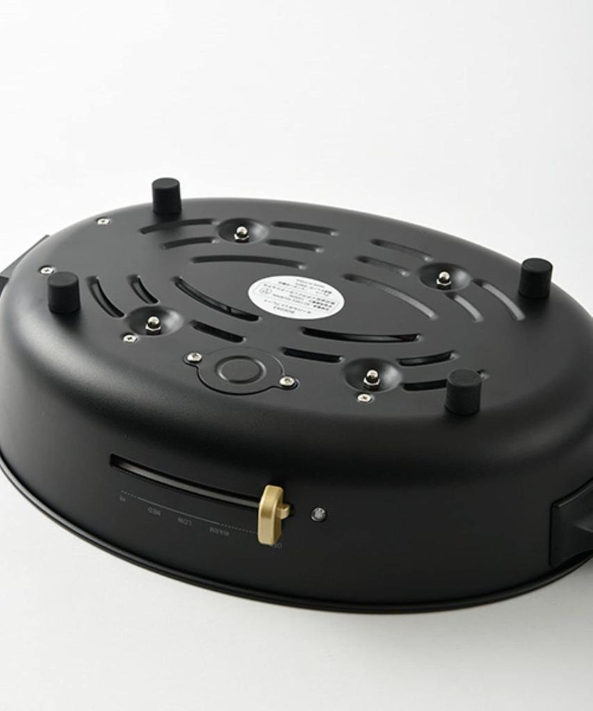 BRUNO Овальная горячая пластина-гриль Маленькая Якинику Температура Легко Для 1 2 3 Серый 1701142 Набор, Кастрюля, Многофункциональная, Стильная, Крышка, 1200 Вт, Регулировка,