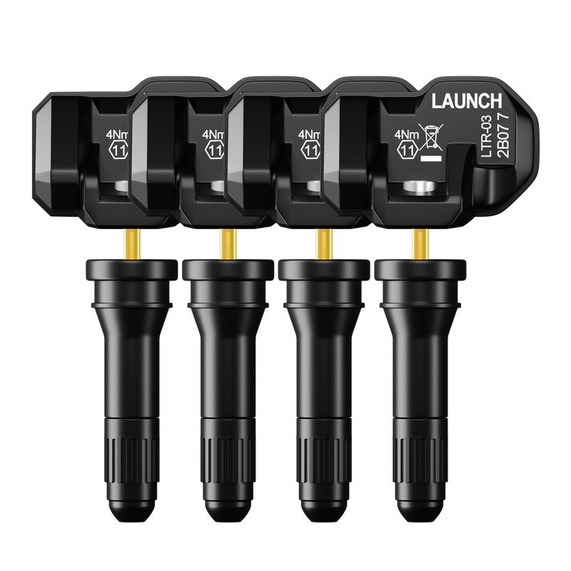 LAUNCH X431 TSENSOR-05 Универсальный датчик TPMS 315 МГц/433 МГц Двойная частота Регулируемый угол Резиновый клапан Монитор давления в шинах