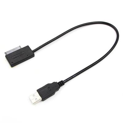 Кабель USB 2 на MINI SATA с адаптером-конвертером 13Pin II 6+7 для DVD/CD-ROM привода