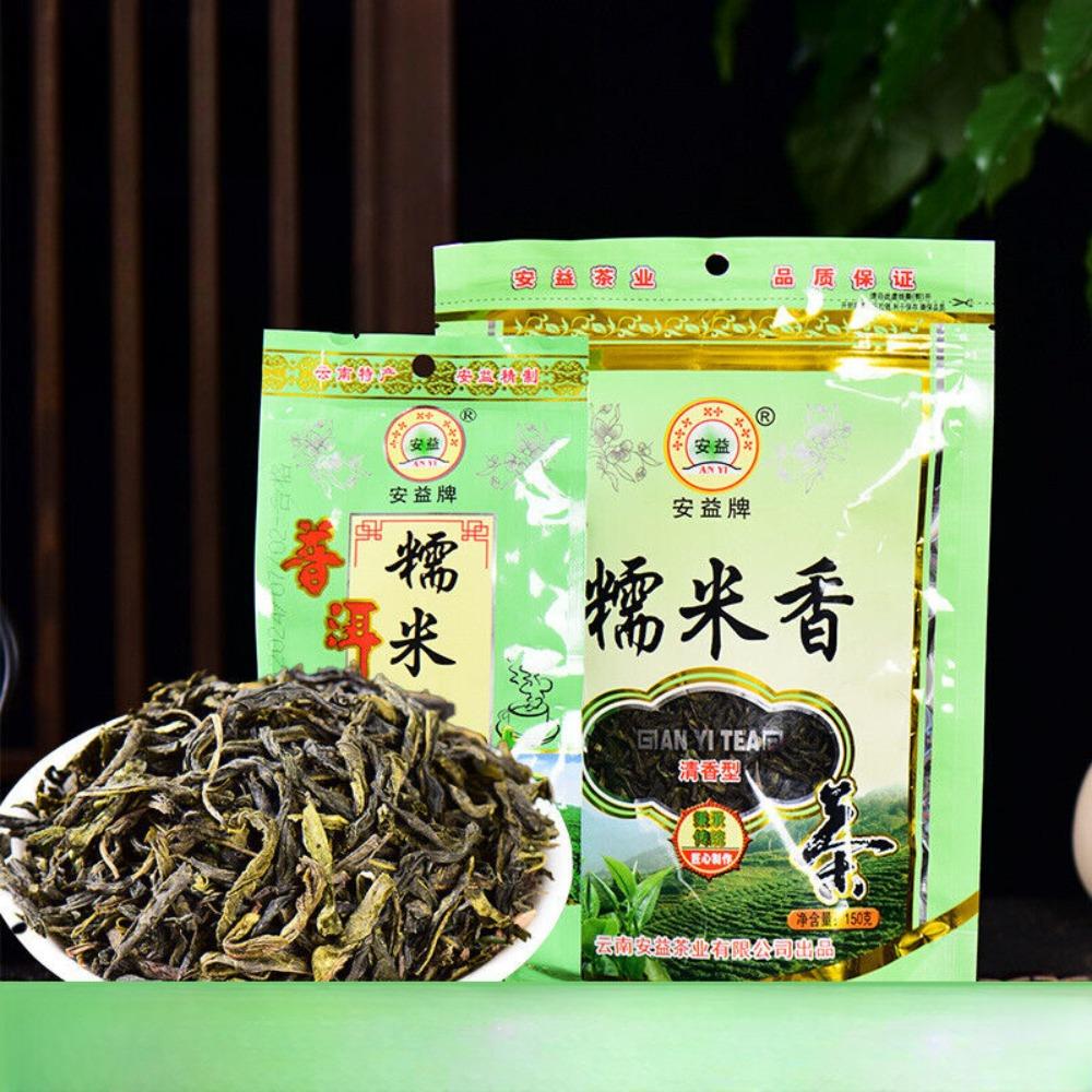 Премиальный ароматизированный чай из клейкого риса «Юньнань Пуэр» 150 г. Листовой зеленый сырой чай