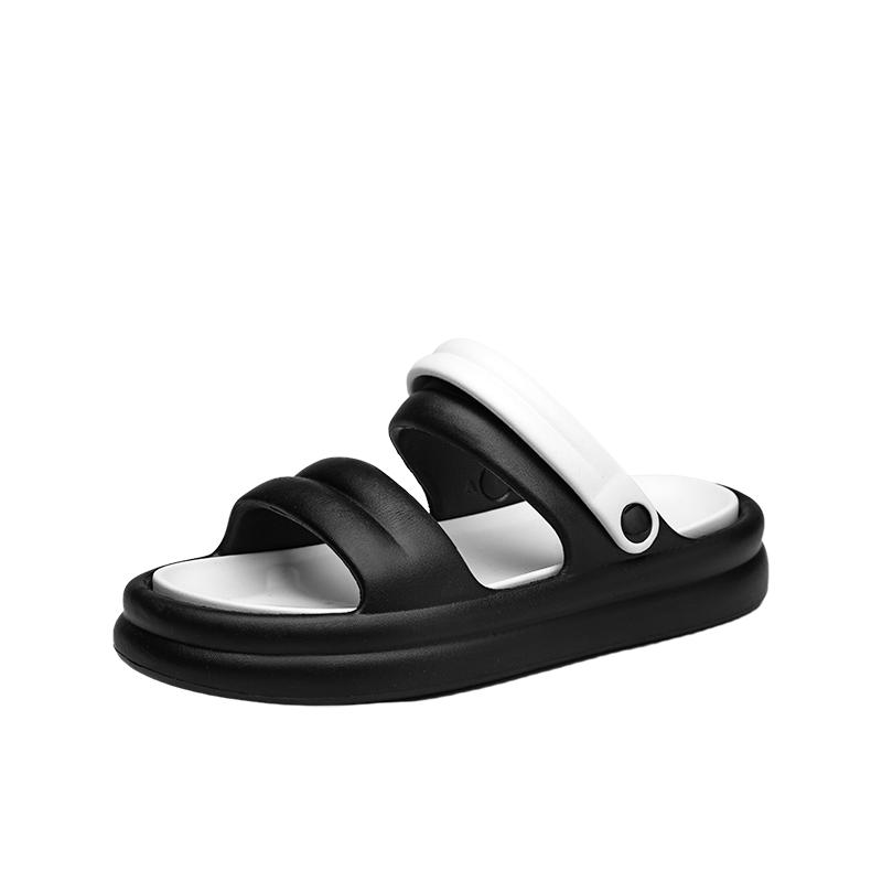 2024 Новые мужские и женские летние сандалии для отдыха на природе, пляжные сандалии, нескользящие, повседневные тапочки для пар, ванная комната